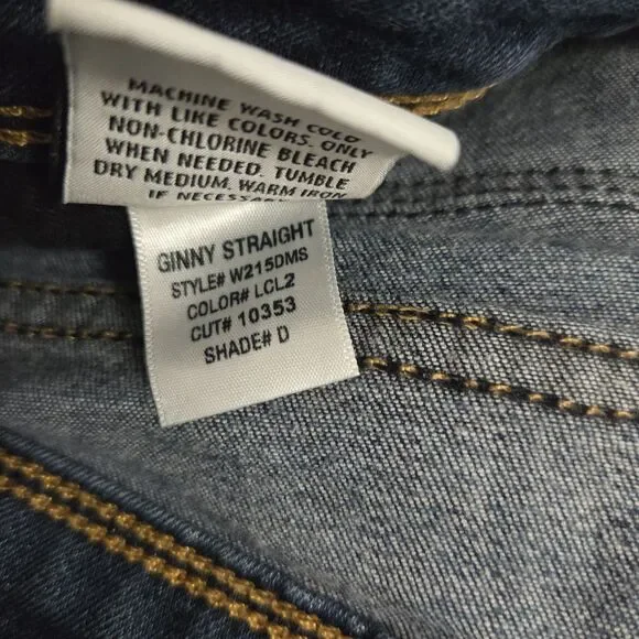 Hudson Ginny Straight Leg Blue Jeans 29 - Picture 7 of 7